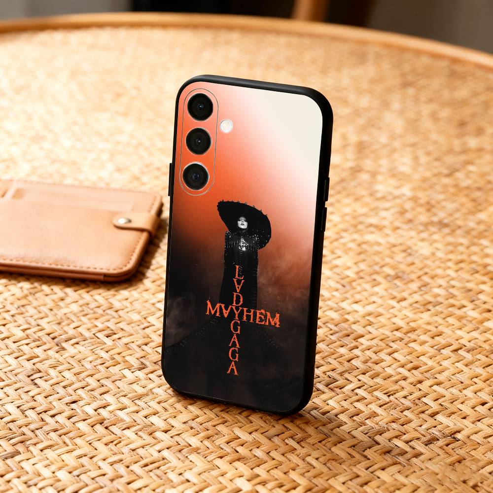Singer L-Lady G-Gaga Mayhem Phone Case For Samsung A73,72,71,53,52,51,22,91,80, Soft Black Cover