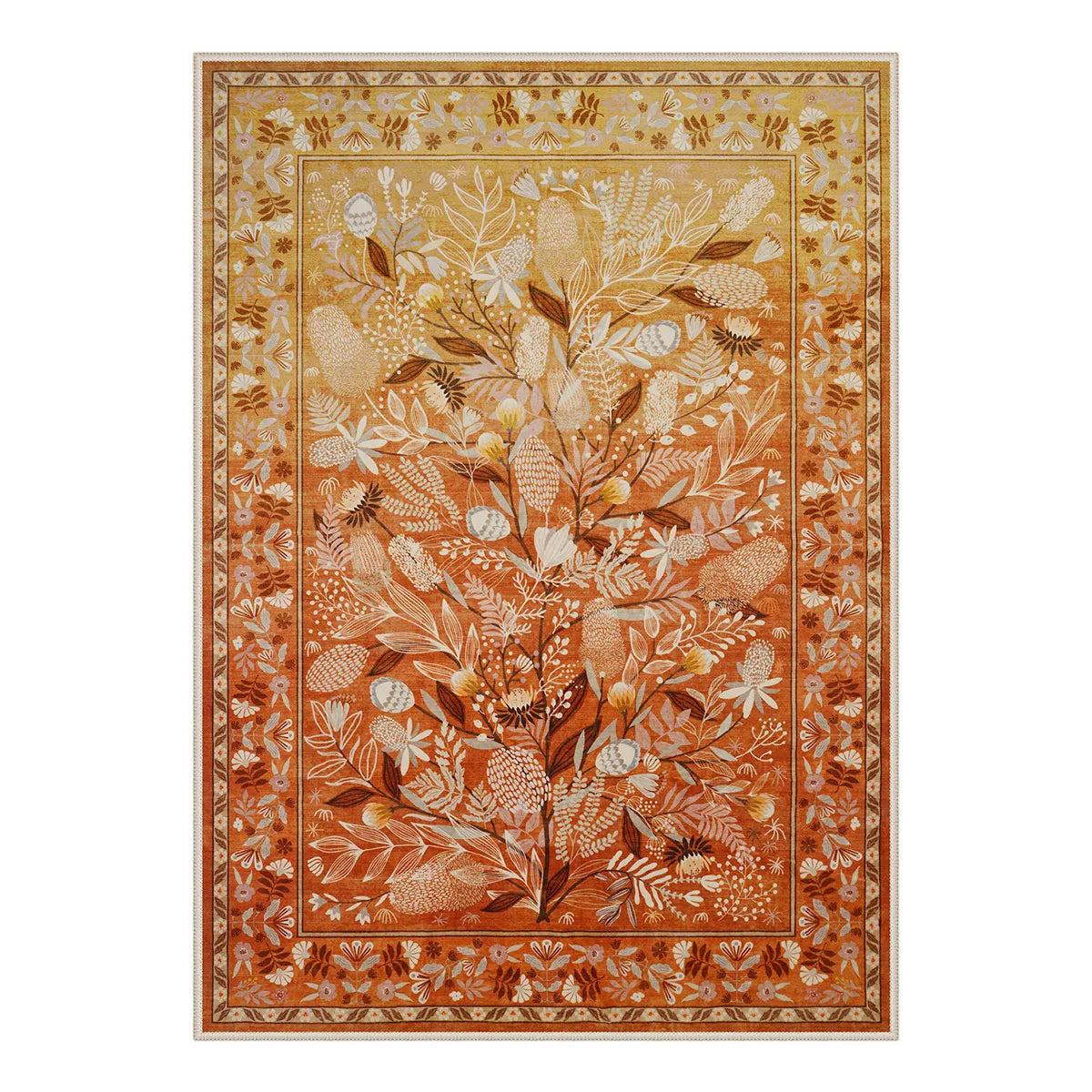 

Зеленые ковры большой площади Ботанические цветочные моющиеся ковры для гостиной Мягкий ковер для спальни Нескользящий современный ковер Коврик для столовой 40x60cm