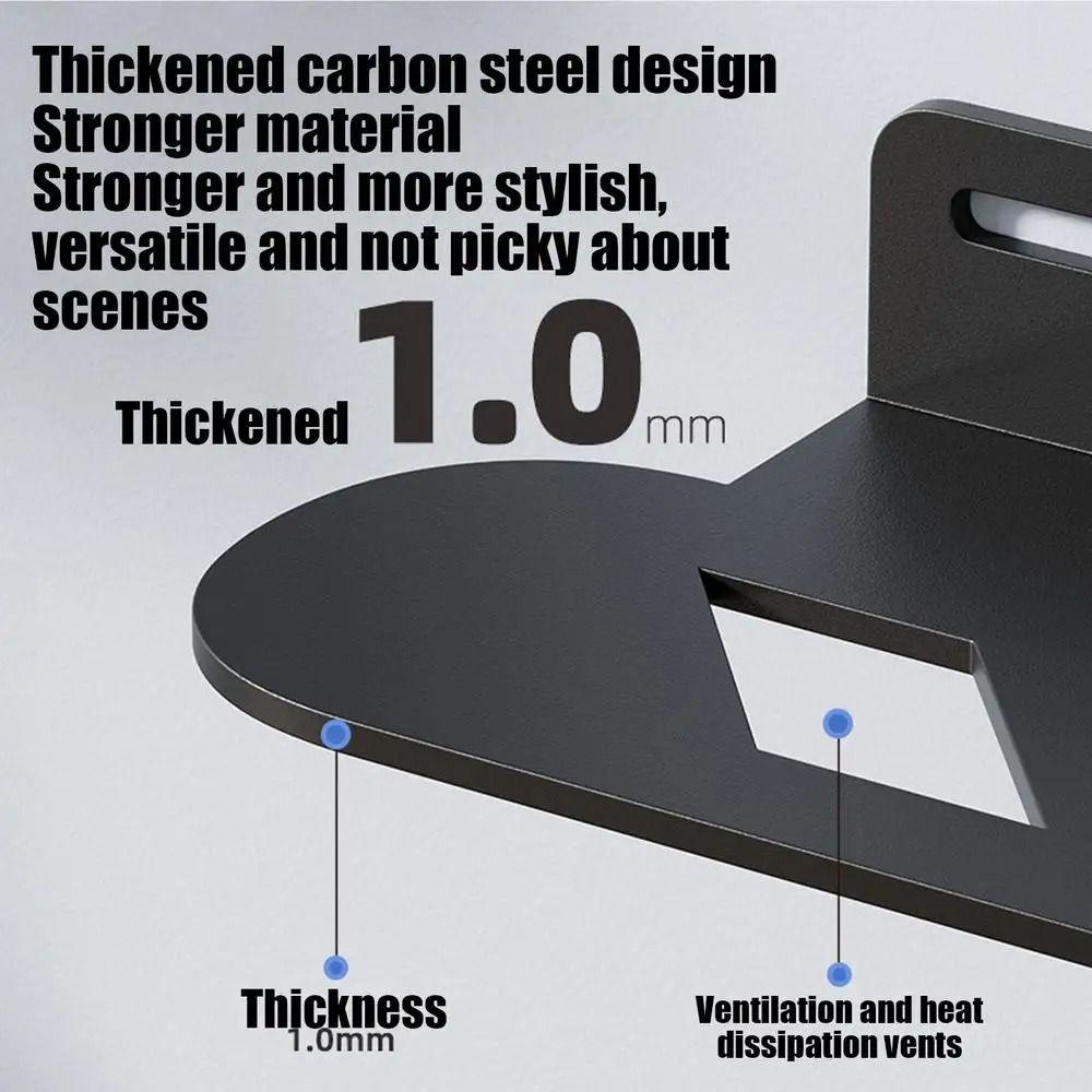 Space Saving Wall Mount Bracket Carbon Steel Soundbar Wall Mount Storage Rack Under TV Sound