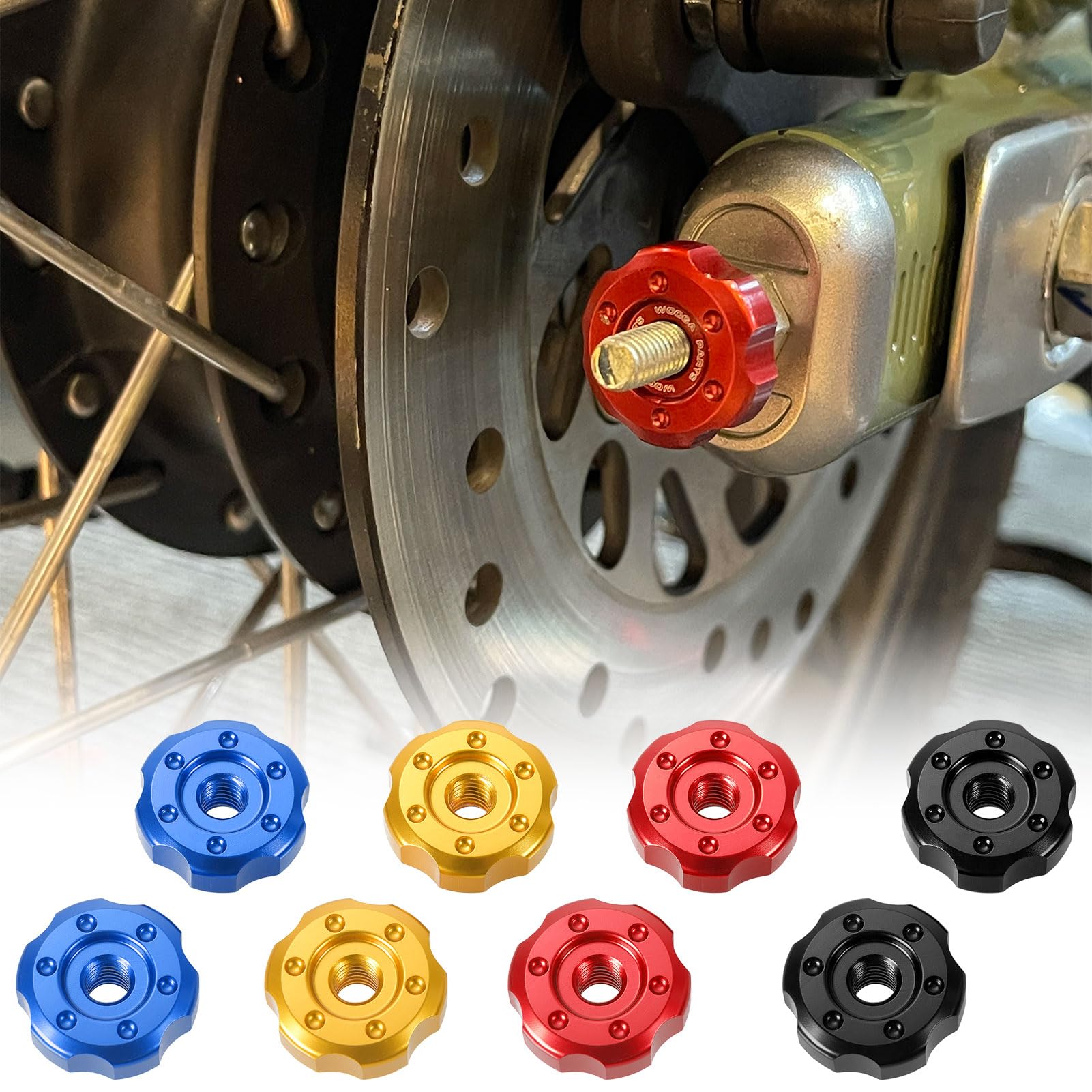WOOGA Rear Chain Adjuster Block Aluminum Chain Tension Adjustment Tool красный