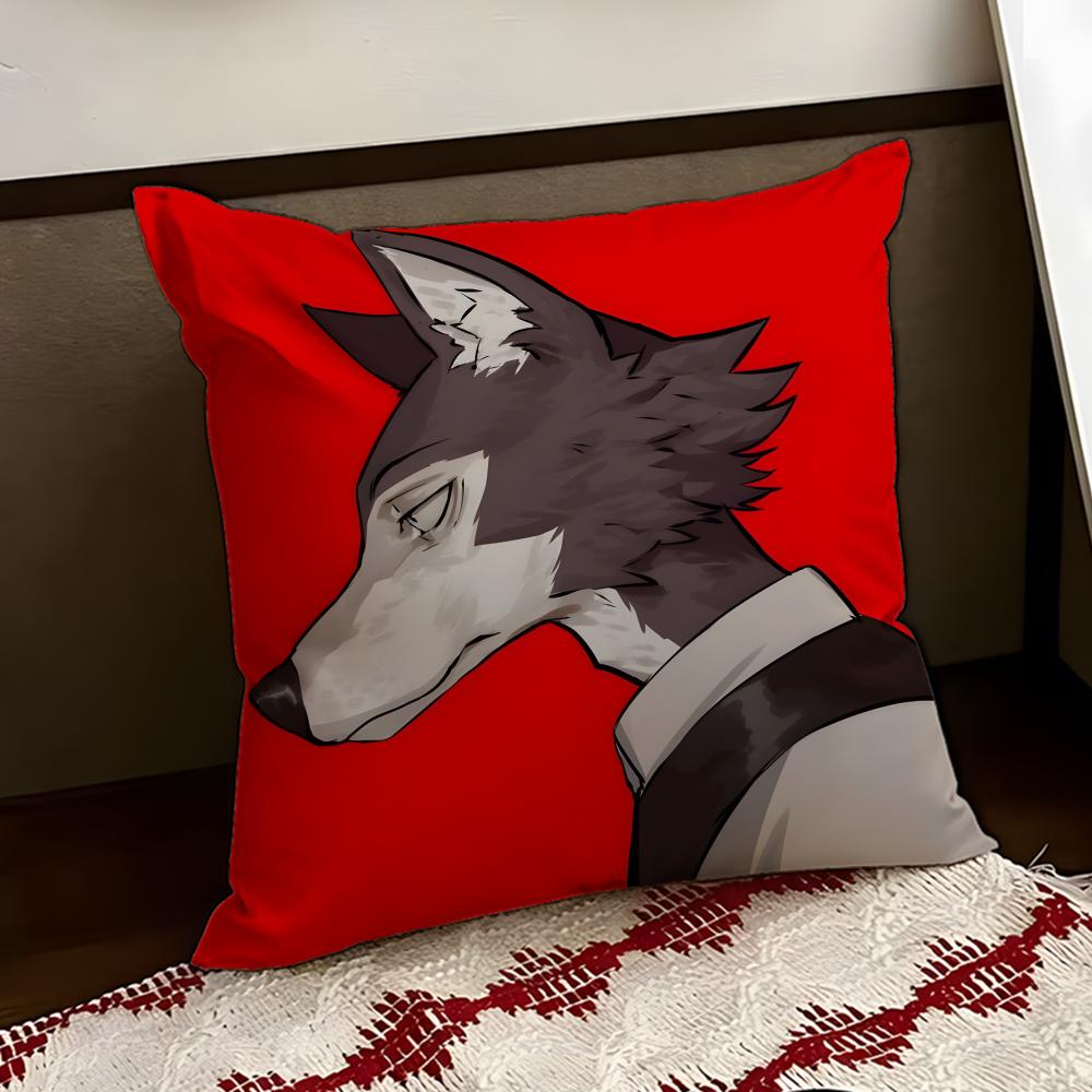 Cartoon BEASTARS Cushion Cover Reversible Soft Durable Pillow Cover Home  Car MultiScene Use for Daily Comfort