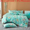 Elegant Floral Bedding Set With Beautiful Print Duvet Cover And Pillowcases For Single And Queen Beds
