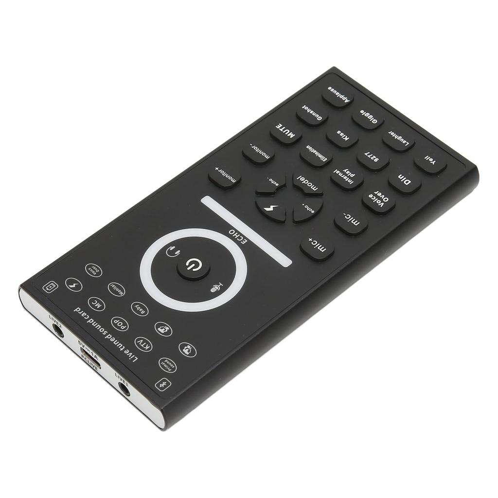 Mini Voice Changer Device Multi Sound Effects Plug and Play Handheld Live Sound Card for Phone PC