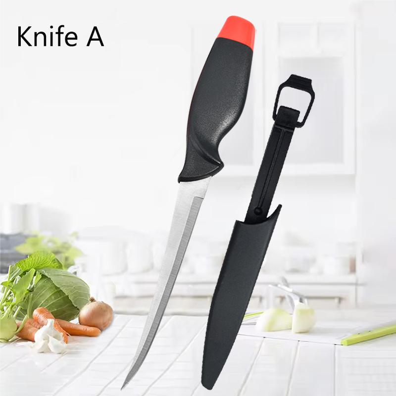 

WXCOO Нож для филетирования рыбы Сверх-острый Нож для обвалки Нержавеющая сталь Многоцелевой Тесак для мяса Слайсер для рыбы для суши Овощечистка для фруктов