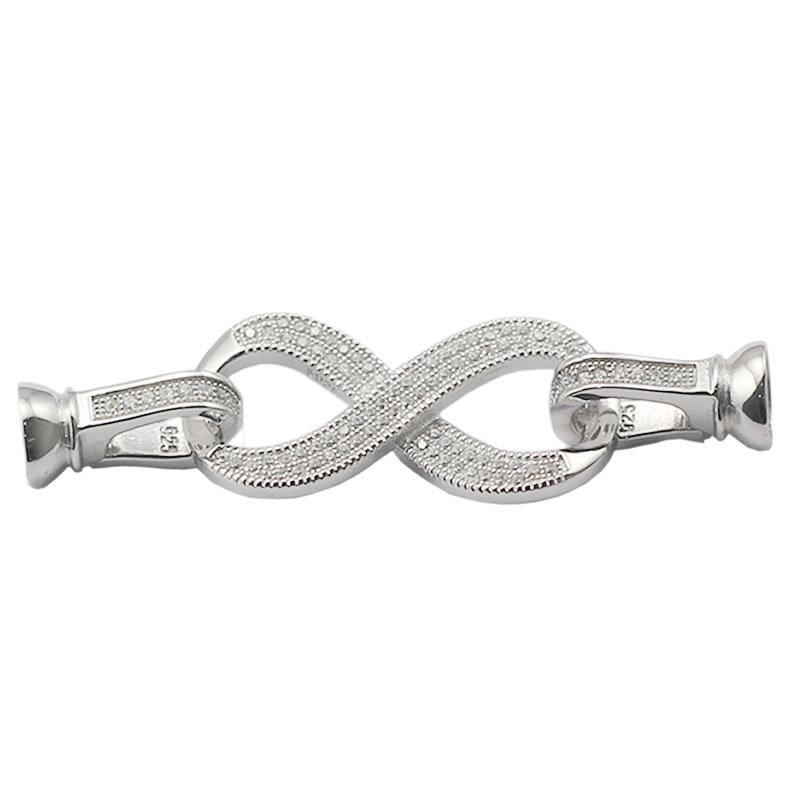 Beadsnice ID30422 Fashion 925 Sterling Clasps for Jewelry Making Findings 41x9mm Hole 5mm Sold by PC Pendant Clasp Silver