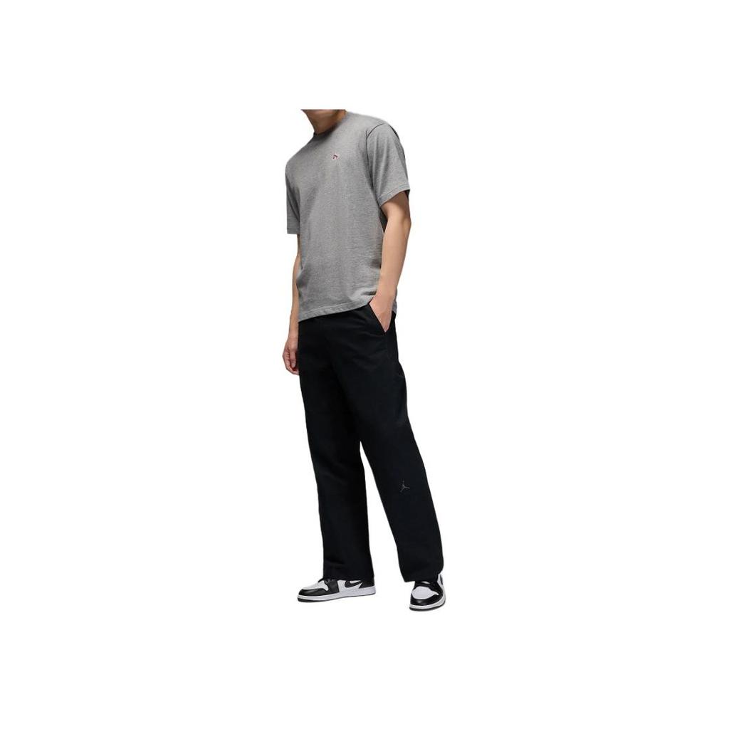 Jordan Logo Print Elastic Straight Leg Knit Sports Pants Men bottoms Black HF9329-010