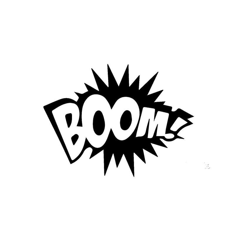 Buy Boom Funny Car Sticker For Truck Window Bumper