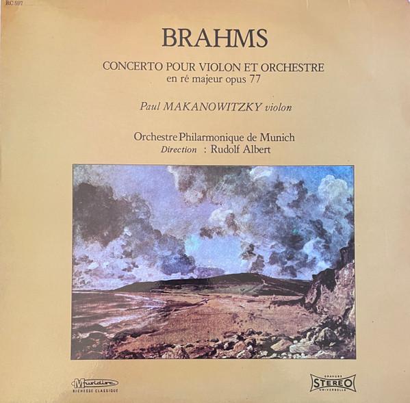 LP Record JOHANNES BRAHMS PAUL MAKANOWITZKY Concerto Pour Violon Et Orchestre E RC597 Musidisc France Classical Used