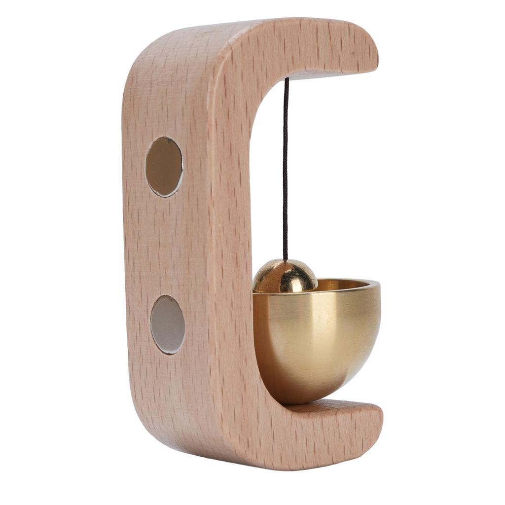 Shopkeepers Bell Wood Brass Hanging Door Bell for Entry Door Restaurant Shop Home Refrigerator Pet Door