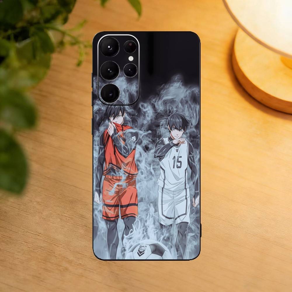 

Синий А-Аниме Замок Чехол для Телефона для Samsung S25,24,23,22,30,21,10,9,Ultra,Plus,Lite Мягкий Черный Чехол Samsung S23ULTRA5G