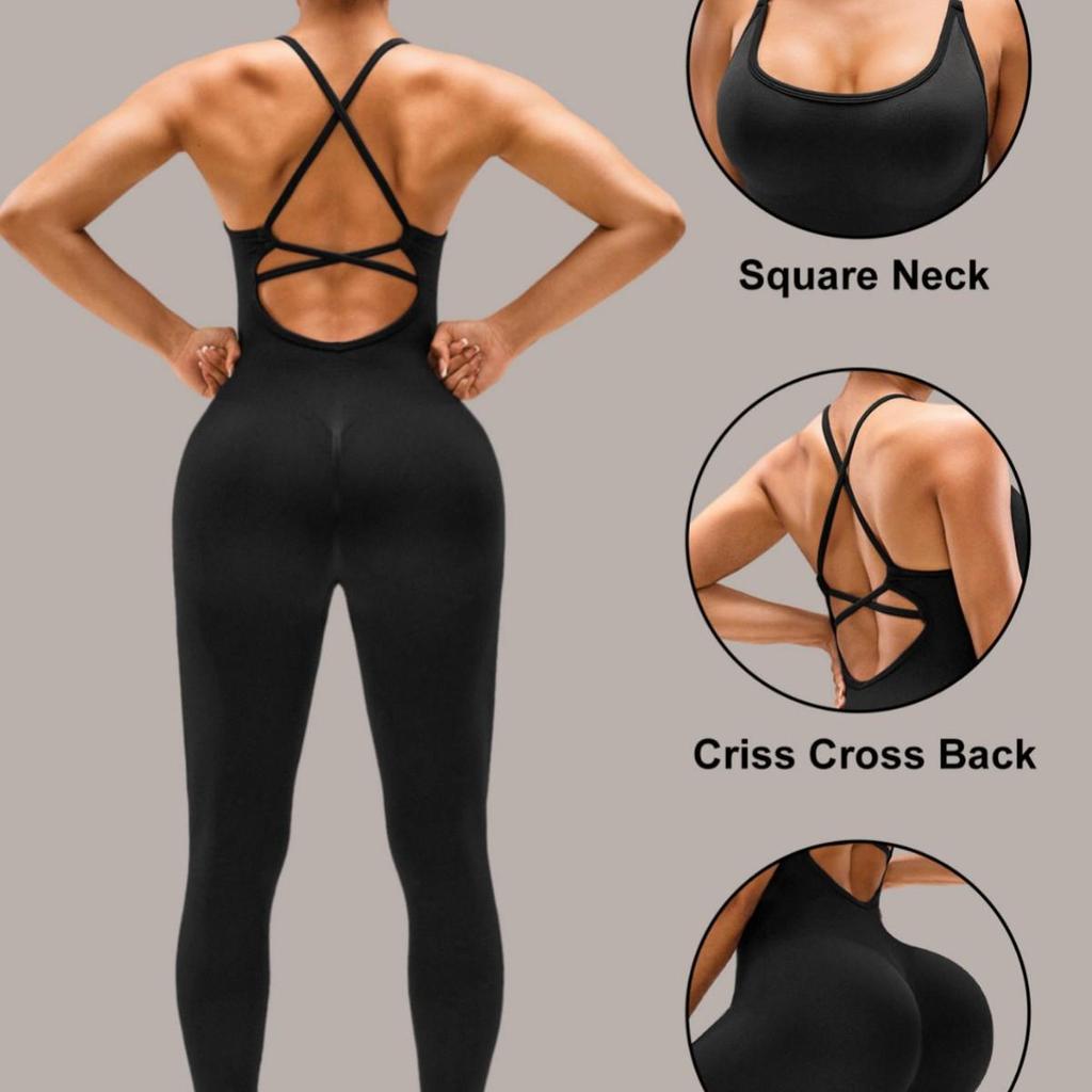 Seamless Ribbed Padded Leggings & Butt-Lifting Fitness Bodysuit