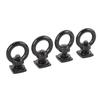 4PCS T Track Mount Tie Down Anchor M8 Sturdy Stainless Steel T Slot Bolt Tie Down Rings for Holding Bungee Cord Rope