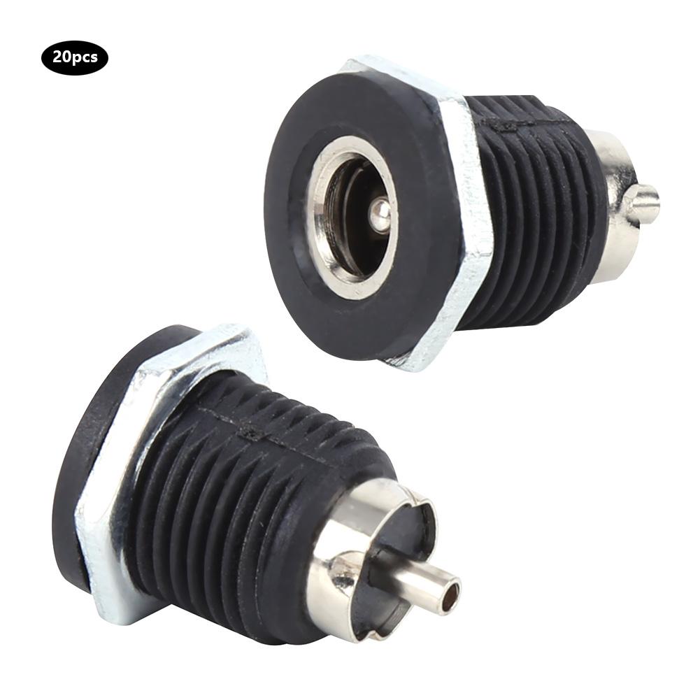 20Pcs Power Supply Female Jack Socket Panel Mount Plug Connector DC?022D 5A Electrical Supplies