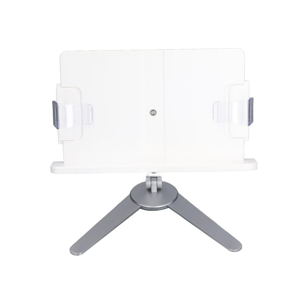 Book Holder Silver Multifunctional Adjustable Height Hands Free Stable Sturdy  Book Stand for