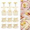 Green Bean Cake Molds Baking Molds Dessert Shaping Tool Bear Shape Stamping Molds Dessert Press Tool ABS Texture