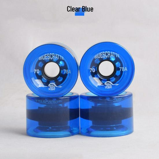 Mehrfarbige 78A High-Rebound Weiche PU-Räder für Street-Cruising - Longboard, Skateboard, Roller