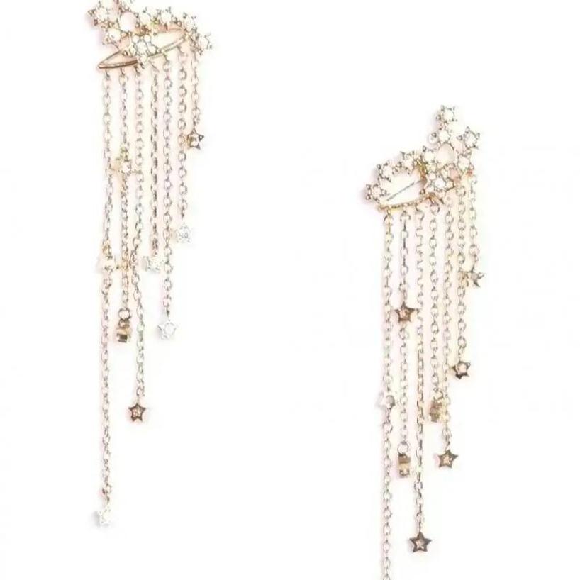 1 Pairs Summer Stud Drop Dangle Tassel Earrings Lady Elegant Club Dress Earring Jewelry Accessories Creative Gifts Decoration