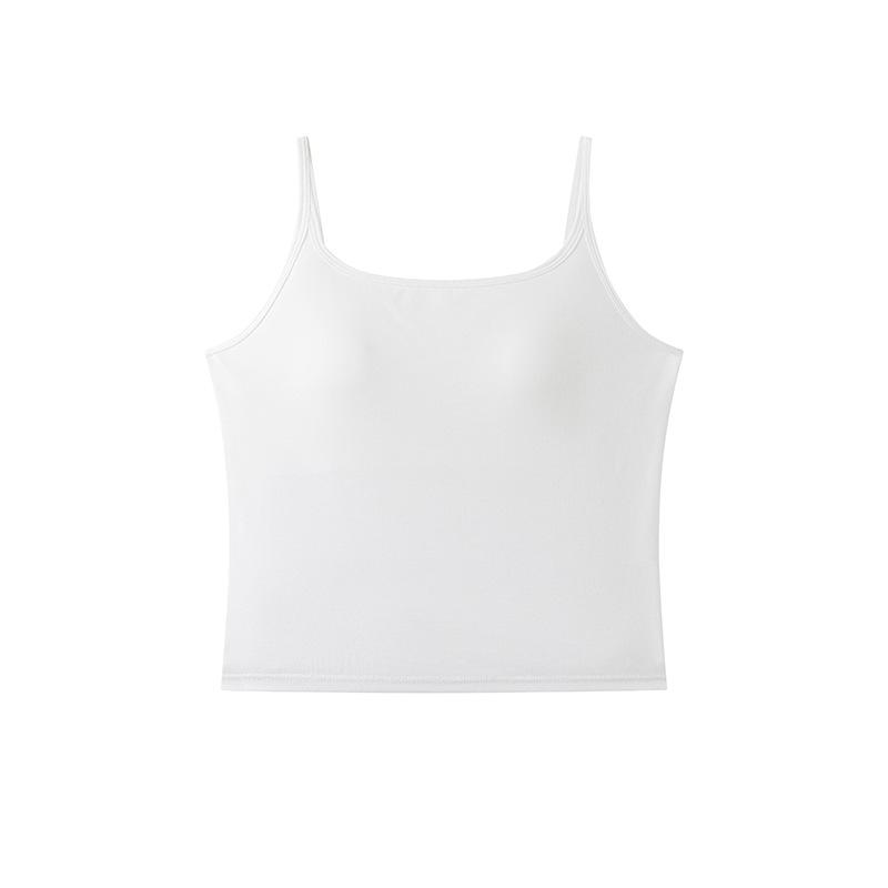 

Backless Slim Fit Camisole: Thin Strap, Built-In Support, Versatile Inner Wear for Women Small