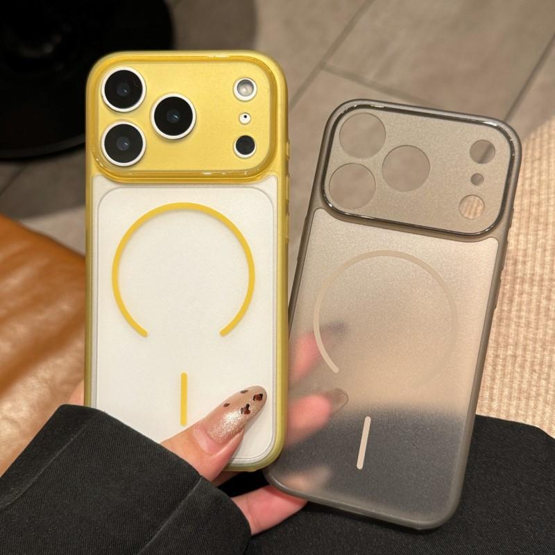 

Ultra Thin Soft TPU For Magsafe Wireless Charge for iPhone 17 Air 16 15 14 Plus 11 Pro Max Shockproof Clear Matte Cover iPhone 15 коричневый