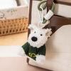 Cartoon Animal Plush Puppy Doll Keychain Anti-lost Car Hanging Pendant  Bag Pendant