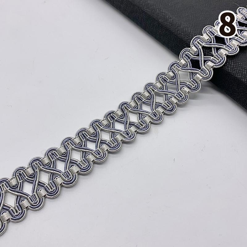 11,5–12 Meter Quastenbesatz, Spitzenband, 3 cm Breite, Spitzenbesatz, Fransen zum Nähen von Vorhängen, Heimpolstern, DIY-Zubehör