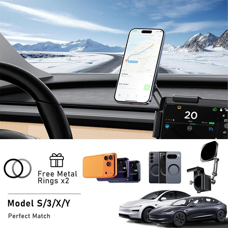 Pentru Tesla Noul Model 3 Y HIGHLAND LANSARE JUNIPER 2025 2026 Suport Telefon Mașină Suport Magnetic Magsafe Încărcător Wireless Accesorii