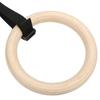 1 Paar Houten Gymnastiekringen met Verstelbare Gespbanden 330lbs Capaciteit Pull-up Oefenringen voor Home Gym Workout