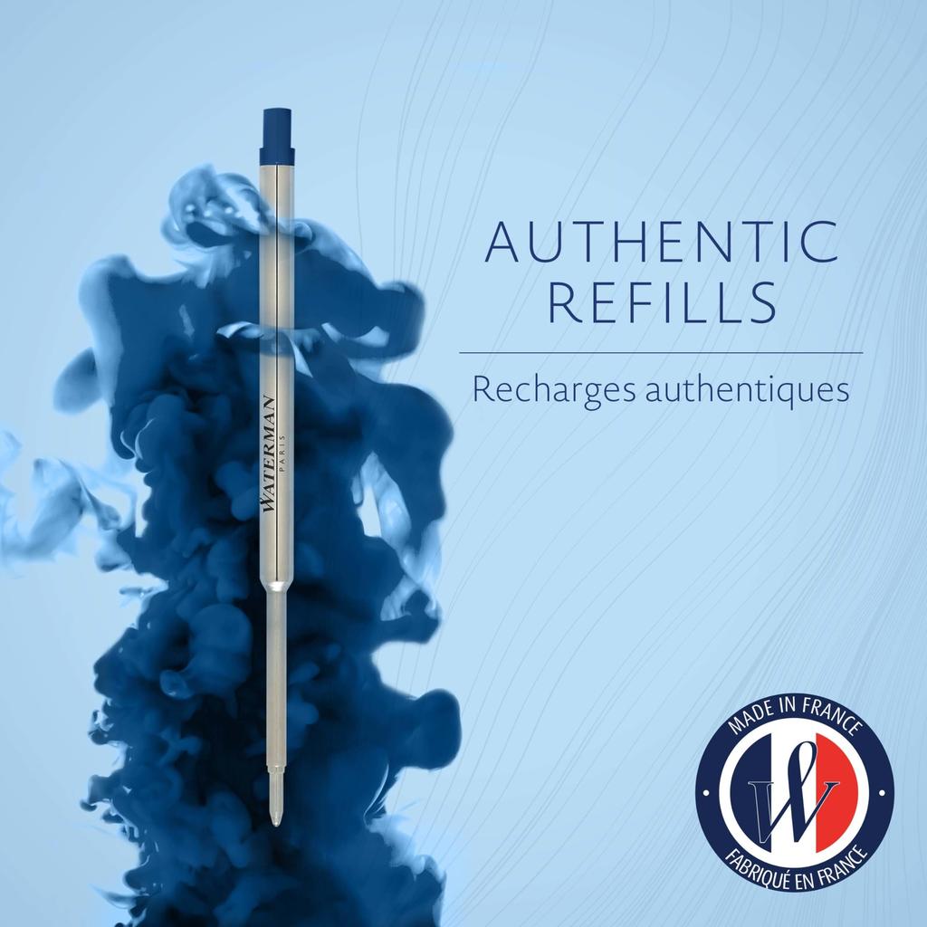 WATERMAN Ballpoint Pen Refill Medium blue S0944490 Oil-based