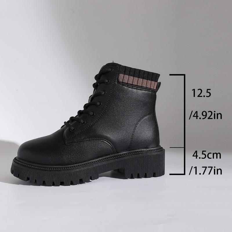 Women's Chelsea Boots 2025 Winter New Keep Warm Women Winter Wool British Style Mid Boots Women Riding Boots Bottes Femmes