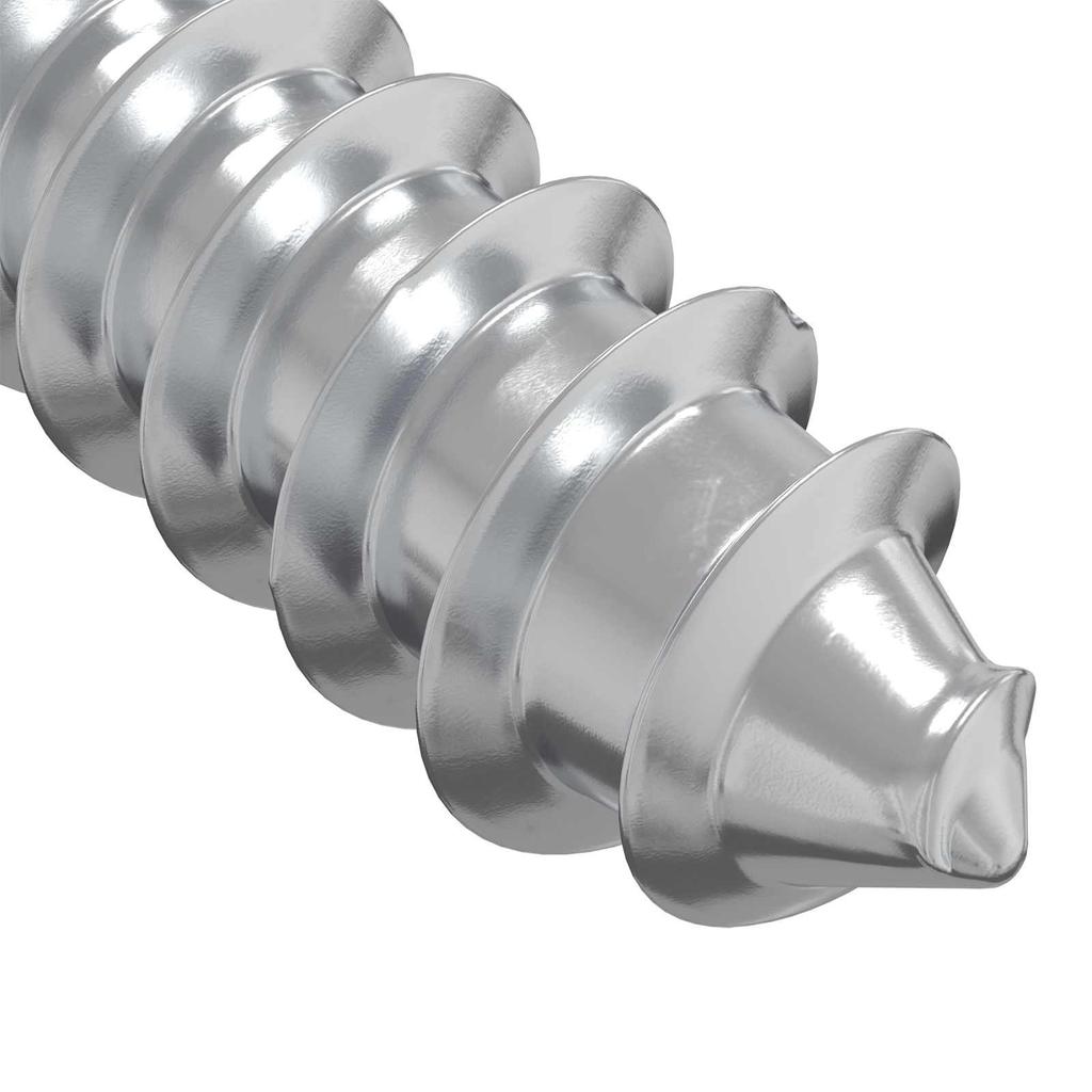 Wood Screws 12 Pcs Silver M6 X 70 Mm Steel