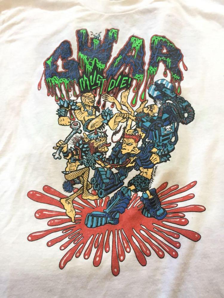 Винтажная футболка с изображением группы Gwar, Альбом Рок-Музыки, Взрослая, Унисекс, Размеры от S до 5XL, BT066, Унисекс Футболка XL