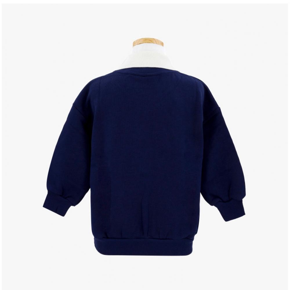 Mini Rodini 2472011860  Society Emb Collar SweatShirt  Society Collar Children S SweatShirt