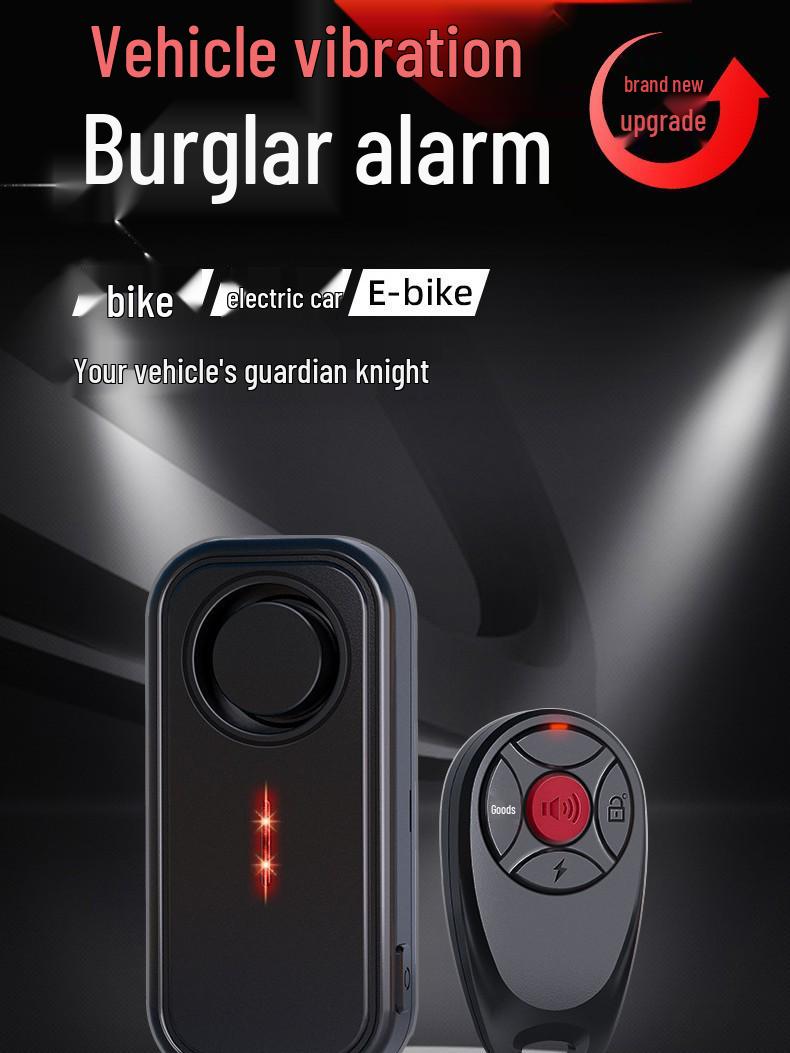 

Ebike Anti-Theft Alarm & Flashing Light with Vibration Sensor, IP66 Waterproof, Long Distance Protection for Mountain Bikes 06R Host + 1 Remote + 1 Mount