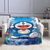 This 3D Printed Doraemon Cartoon Blanket Is a Warm and Comfortable Flannel Blanket Suitable for Bedrooms, Sofas, Beds, Chairs,