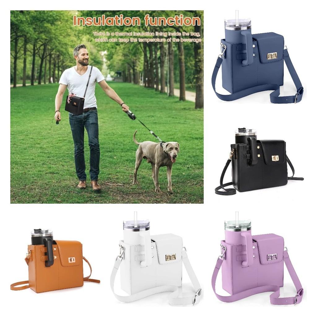 Crossbody přenosná venkovní taška na uložení kelímku na vodu s nastavitelným popruhem přes rameno