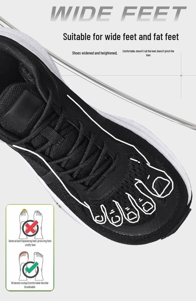 Cross 4E Wide Running Shoes - Men's Breathable Wide Toe Sport Shoes for Fat Feet