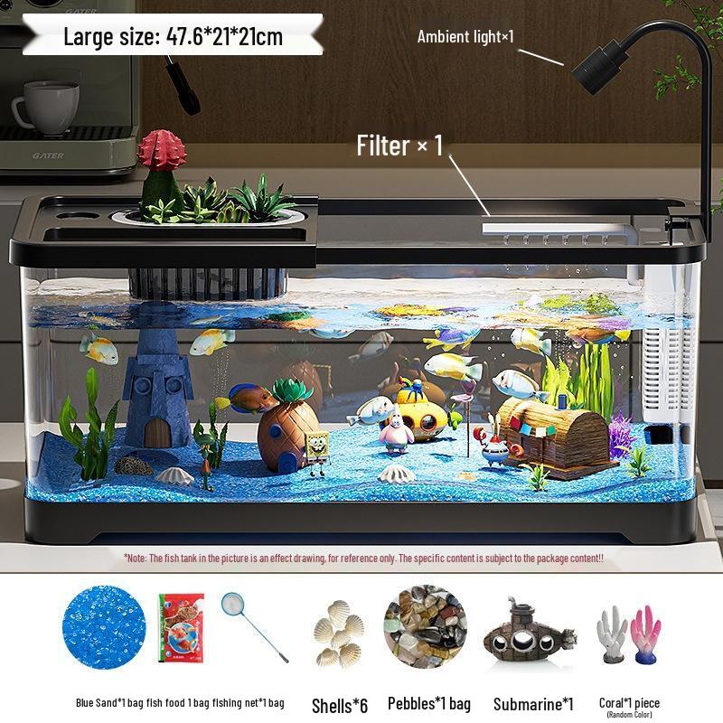 SEE KEAN Desktop Aquarium with Filtration and Oxygenation