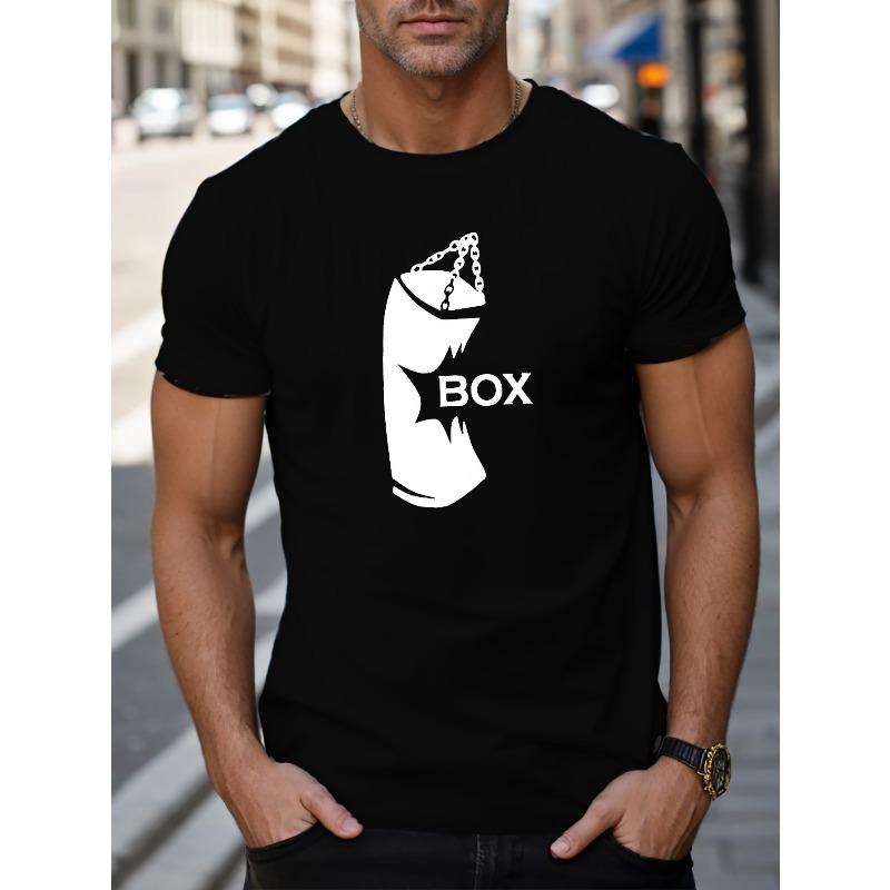 

Pattern Print Casual Crew Neck Short Sleeve T-shirt For Men, Quick-drying Comfy Casual Summer Tops For Daily Wear Work Out And Vacation Resorts 4XL чорний