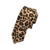 Men's Leopard Print Necktie for Formal and Casual Occasion Stylish Long Tie for Weddings Parties and Business Meetings