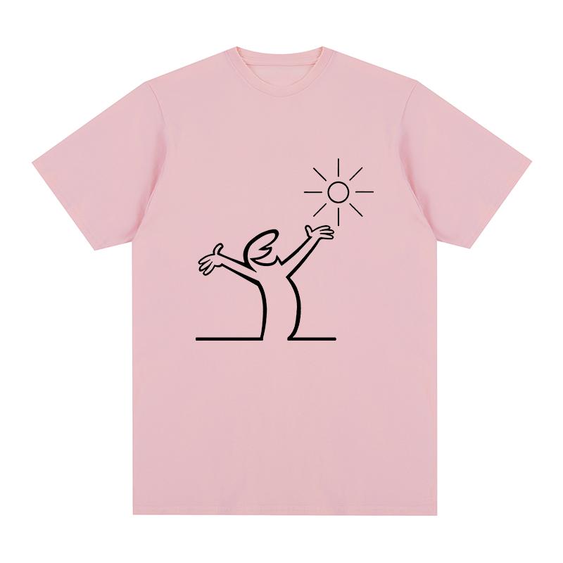La Linea Sun Kawaii T-Shirt Baumwolle Herren T-Shirt Neues TEE T-SHIRT Damenoberteile