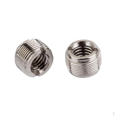 מתאם הברגה לקליפ מיקרופון 3/8" ל-5/8" מחבר ממיר x 2
