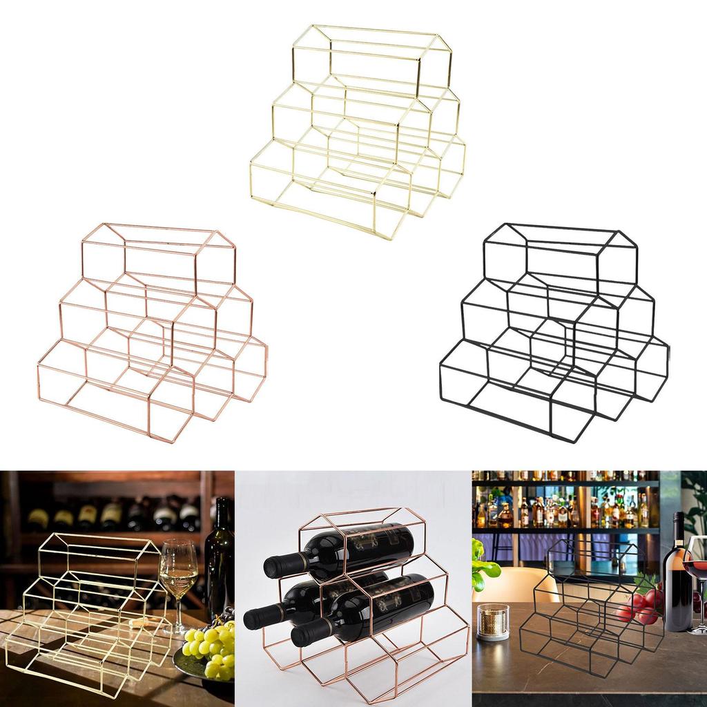 Elegancki uchwyt na butelkę wina do stylowego wystroju domu