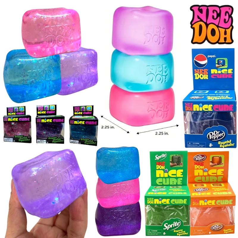 Bai Fen Bai Toys Schylling Nee Doh Nice Cube Series Of Products Sensory Squeeze Fidget Toy Stress Relief Anxiety Relief For Kids Adults
