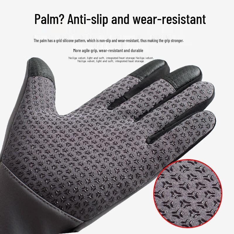 K146 Fleece Windproof Touchscreen Outdoor Cycling Gloves