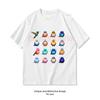 Colorful Cute Birds Collection Women Tshirt Whimsical Fantasy Bird Art Classic Graphic T Shirts Casual Comfortable Cotton Tops
