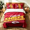 Kansas City Chiefs (23) 3pc Set Suitable for Master Bedrooms Soft and Comfortable an Ideal Gift for Family and Friends Includes One Duvet Cover and Tw