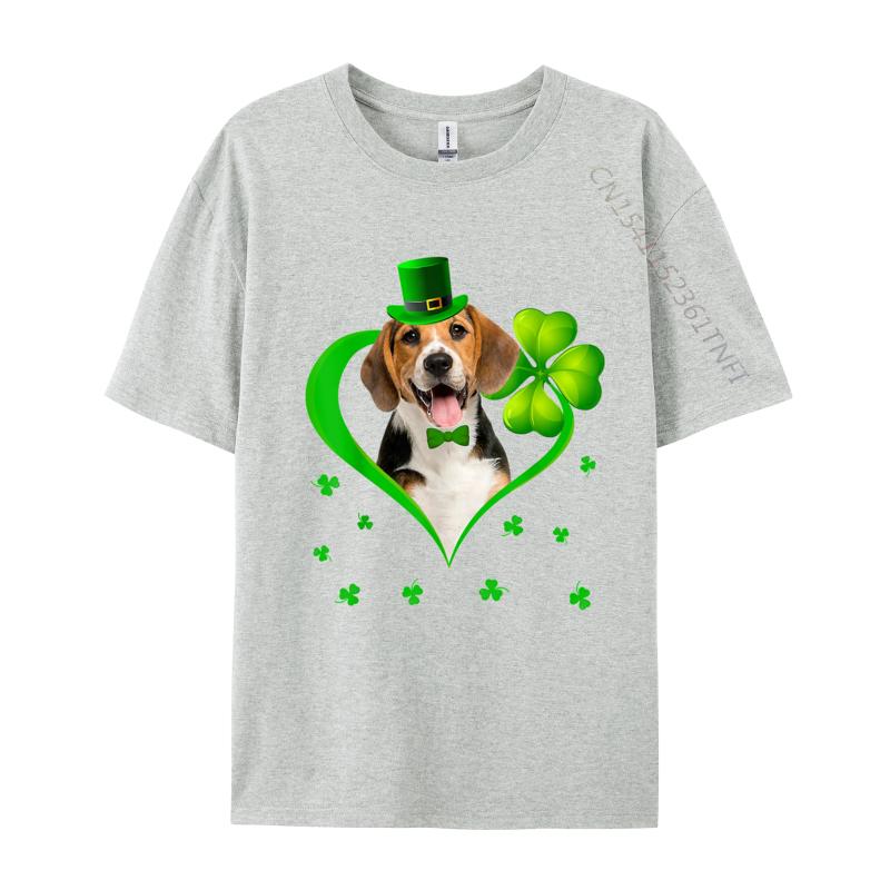 Beagle Dog St Patricks Day Tshirt Pride Gift Present Tee Funky Print T Shirt Cotton Men Tops Tees Birthday Gift