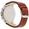 Tommy Hilfiger Dean Silver Brown Leather Men's Quartz Watch 1791274