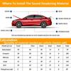 Automotive Thermal Acoustic Insulation Mat Aluminum Foil Heat Insulating Cotton 5mm 10mm for Car Door Bonnet Soundproofing