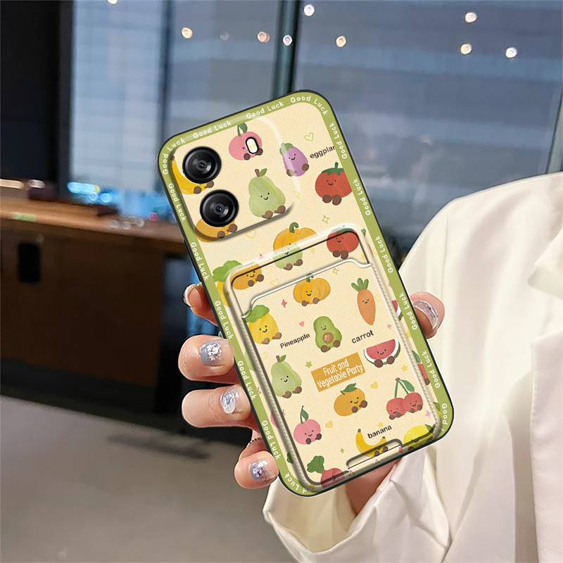 Graffiti Shockproof Phone Case For Blackview Wave 6C Anti-dust Full wrap Soft case protective TPU Card slot Cartoon Cute